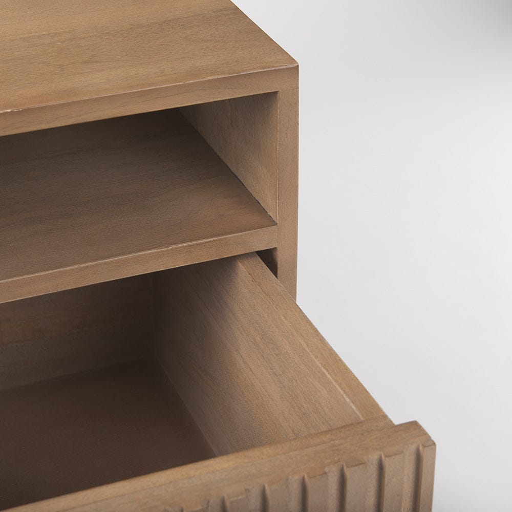 Mercana - Sable 19.0L x 19.0W x 21.5H Light Brown Wood Side Table - 69891 view 8