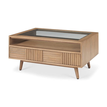 Mercana - Sable 38.0L x 27.0W x 18.0H Light Brown Wood Coffee Table - 69890 view 1