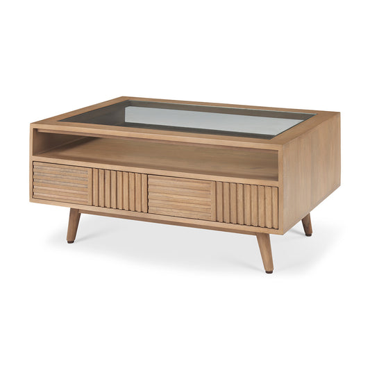 Mercana - Sable 38.0L x 27.0W x 18.0H Light Brown Wood Coffee Table - 69890 view 1