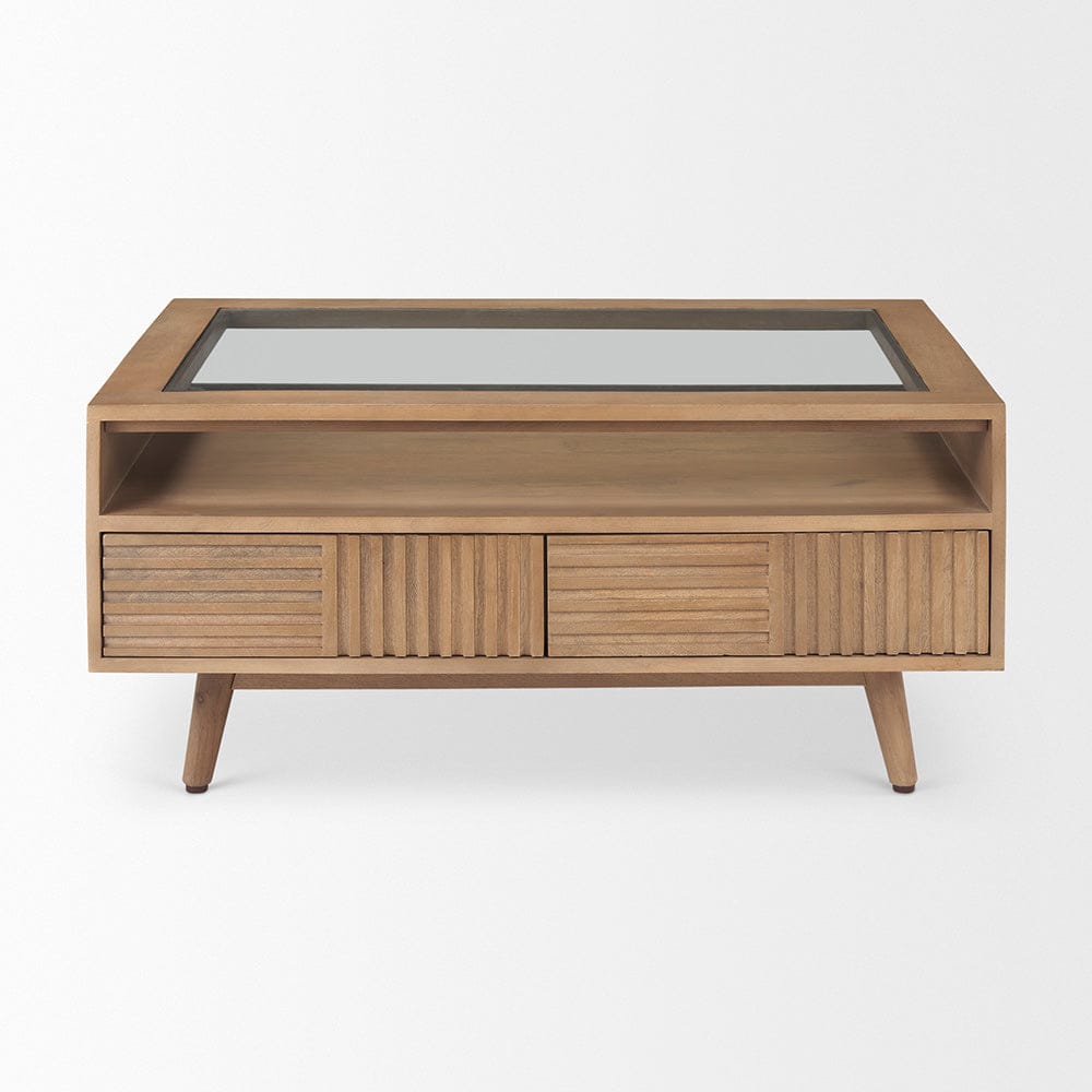 Mercana - Sable 38.0L x 27.0W x 18.0H Light Brown Wood Coffee Table - 69890 view 2