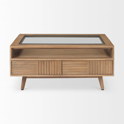 Mercana - Sable 38.0L x 27.0W x 18.0H Light Brown Wood Coffee Table - 69890 view 2
