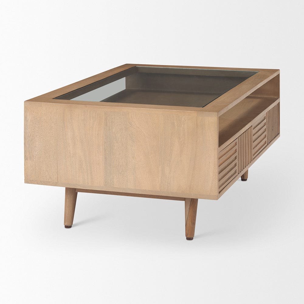 Mercana - Sable 38.0L x 27.0W x 18.0H Light Brown Wood Coffee Table - 69890 view 4