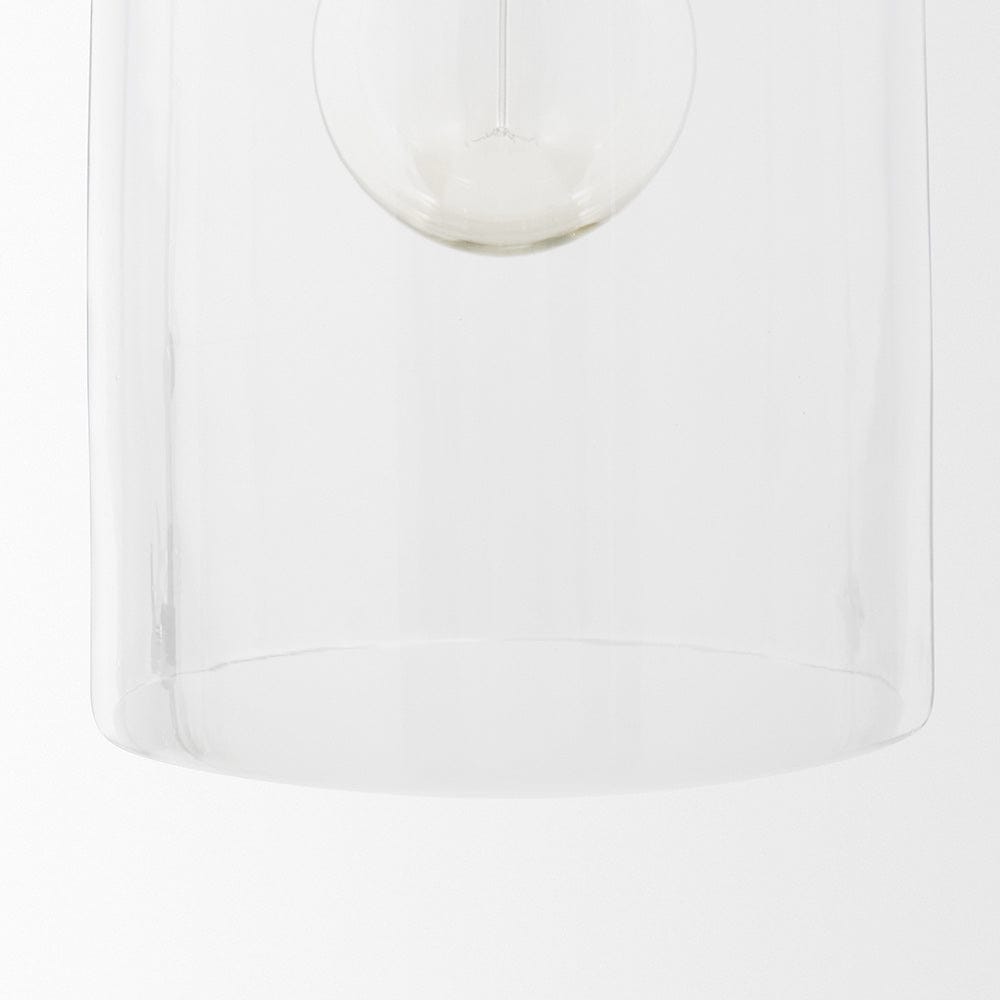 Mercana - Sadah Tall Clear Blown Glass w/ Gold Metal Pendant Light - 70754 view 7