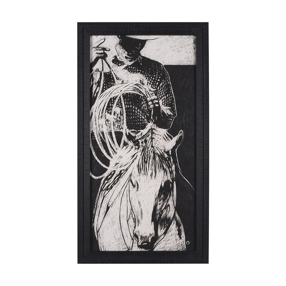 Mercana - Saddled Up II by Mercana Studio a Hand Embellished Framed Art Print - 15614 view 1