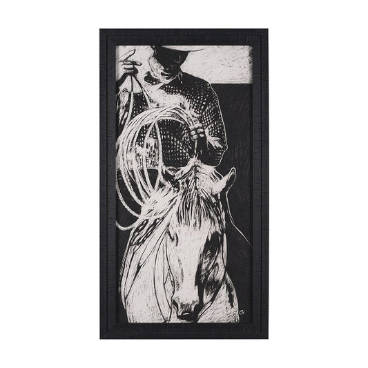 Mercana - Saddled Up II by Mercana Studio a Hand Embellished Framed Art Print - 15614 view 1