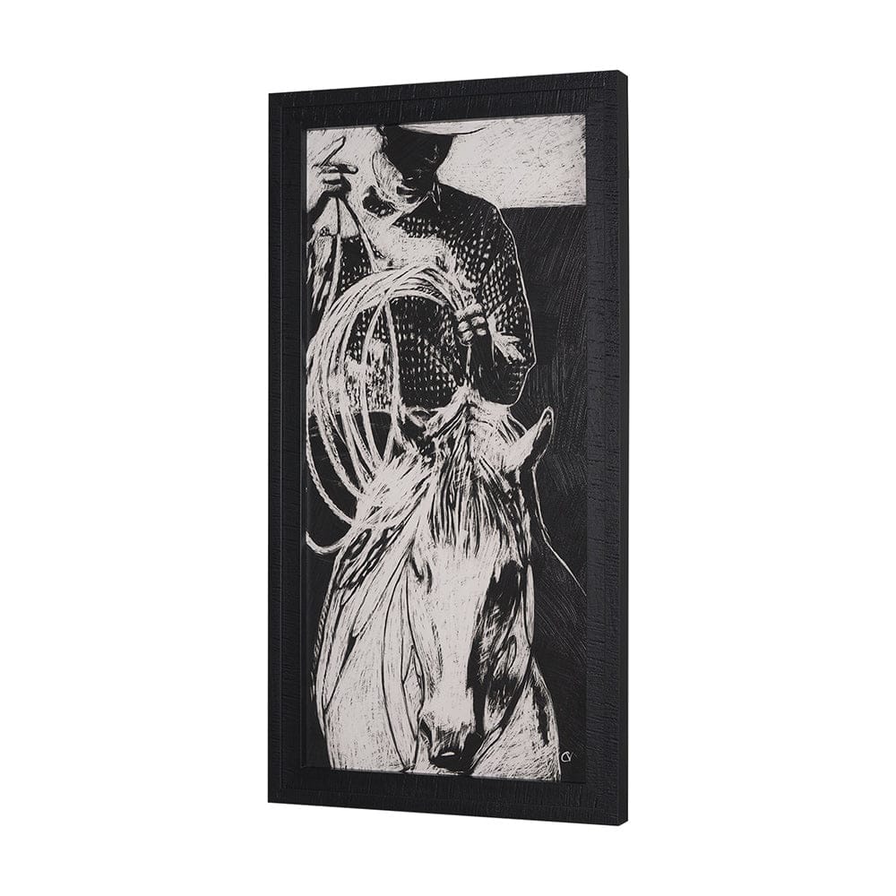 Mercana - Saddled Up II by Mercana Studio a Hand Embellished Framed Art Print - 15614 view 2