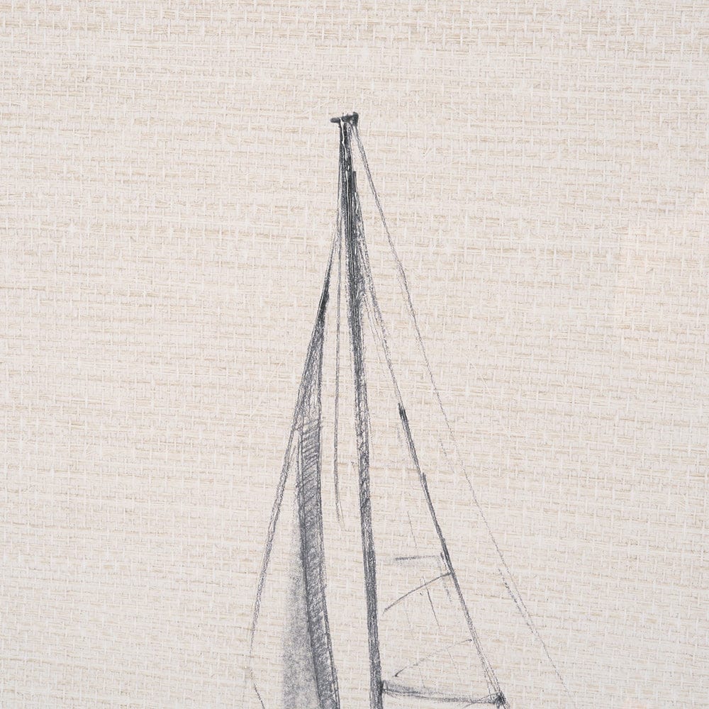 Mercana - Sail Away I by Mercana Studio a Hand Embellished Framed Art Print Matted under Glass - 15782 view 7