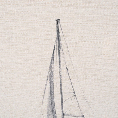 Mercana - Sail Away I by Mercana Studio a Hand Embellished Framed Art Print Matted under Glass - 15782 view 7