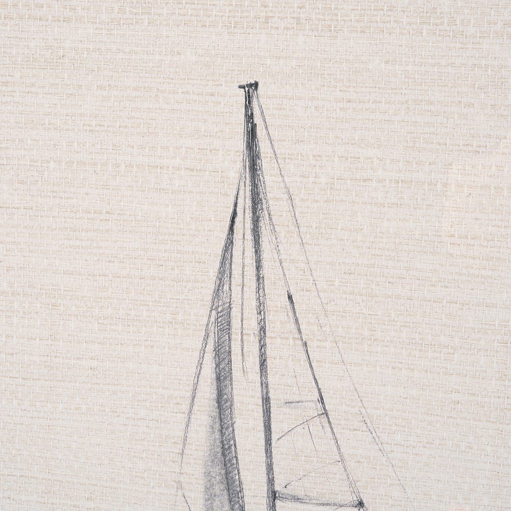 Mercana - Sail Away II by Mercana Studio a Hand Embellished Framed Art Print Matted under Glass - 15783 view 7