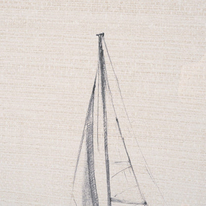 Mercana - Sail Away II by Mercana Studio a Hand Embellished Framed Art Print Matted under Glass - 15783 view 7