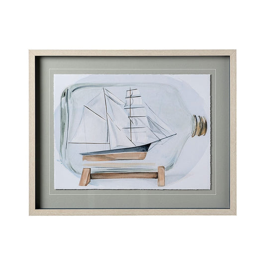 Mercana - Sail the Seas I by Jennifer Paxton Parker a Framed Art Print Matted under Glass - 12575 view 1