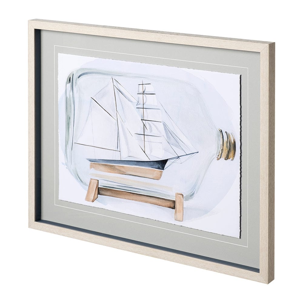 Mercana - Sail the Seas I by Jennifer Paxton Parker a Framed Art Print Matted under Glass - 12575 view 2