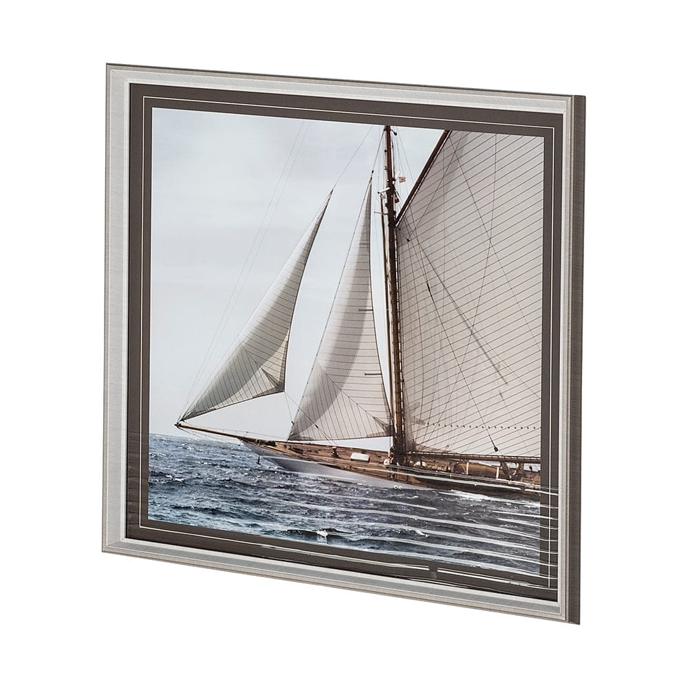 Mercana - Sailing South by Jorge Llovet a Hand Embellished Textured Framed Art Print Matted under Glass - 12966 view 2
