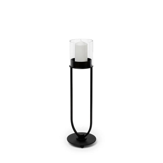 Mercana - Salah I Small Black Iron Table Candle Holder - 67811_CLOSEOUT view 1
