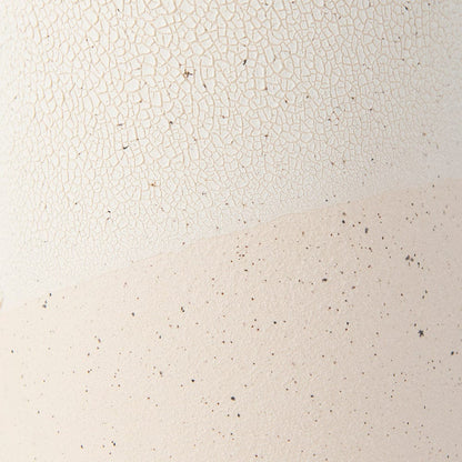 Mercana - Salar 4.5L x 4.5W x 11.0H Cream Gourd Style Crackled Ceramic Vase - 69475 view 4