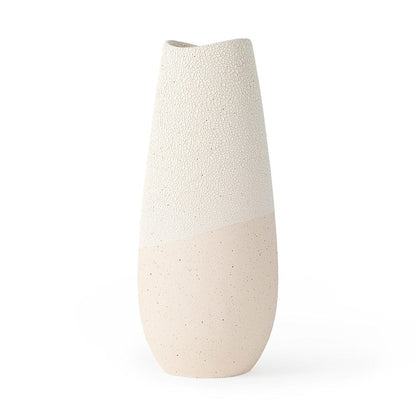 Mercana - Salar 5.9L x 5.9W x 14.0H Cream Conical Crackled Ceramic Vase - 69476 view 1