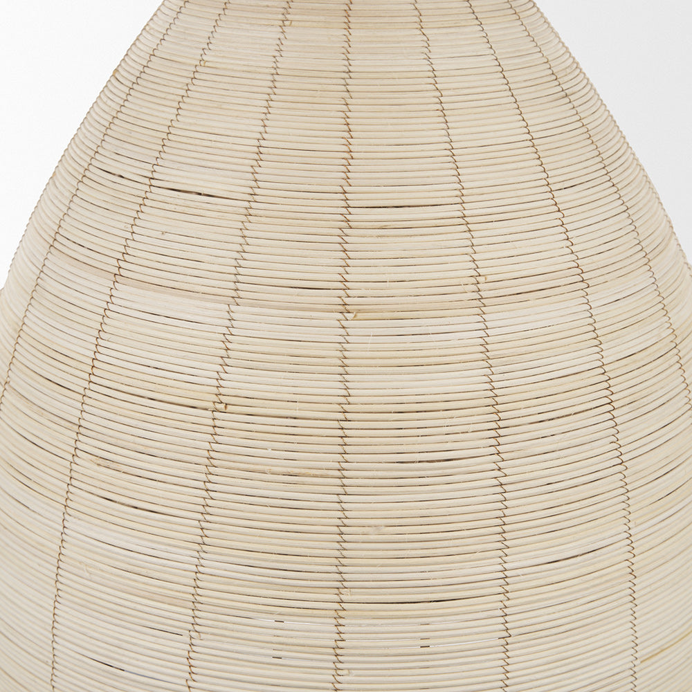 Mercana - Saliha Cane w/ Brass Metal Pendant Light - 70752 view 6