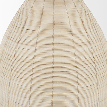 Mercana - Saliha Cane w/ Brass Metal Pendant Light - 70752 view 6