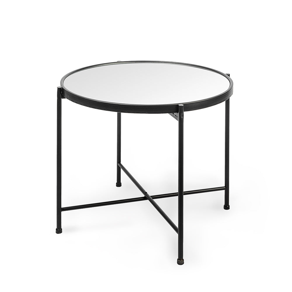 Mercana - Samantha Large Black Mirror Top Accent Table - 69340 view 1