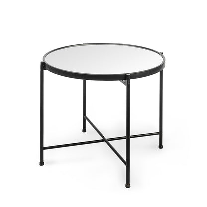 Mercana - Samantha Large Black Mirror Top Accent Table - 69340 view 1