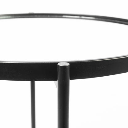 Mercana - Samantha Large Black Mirror Top Accent Table - 69340 view 5