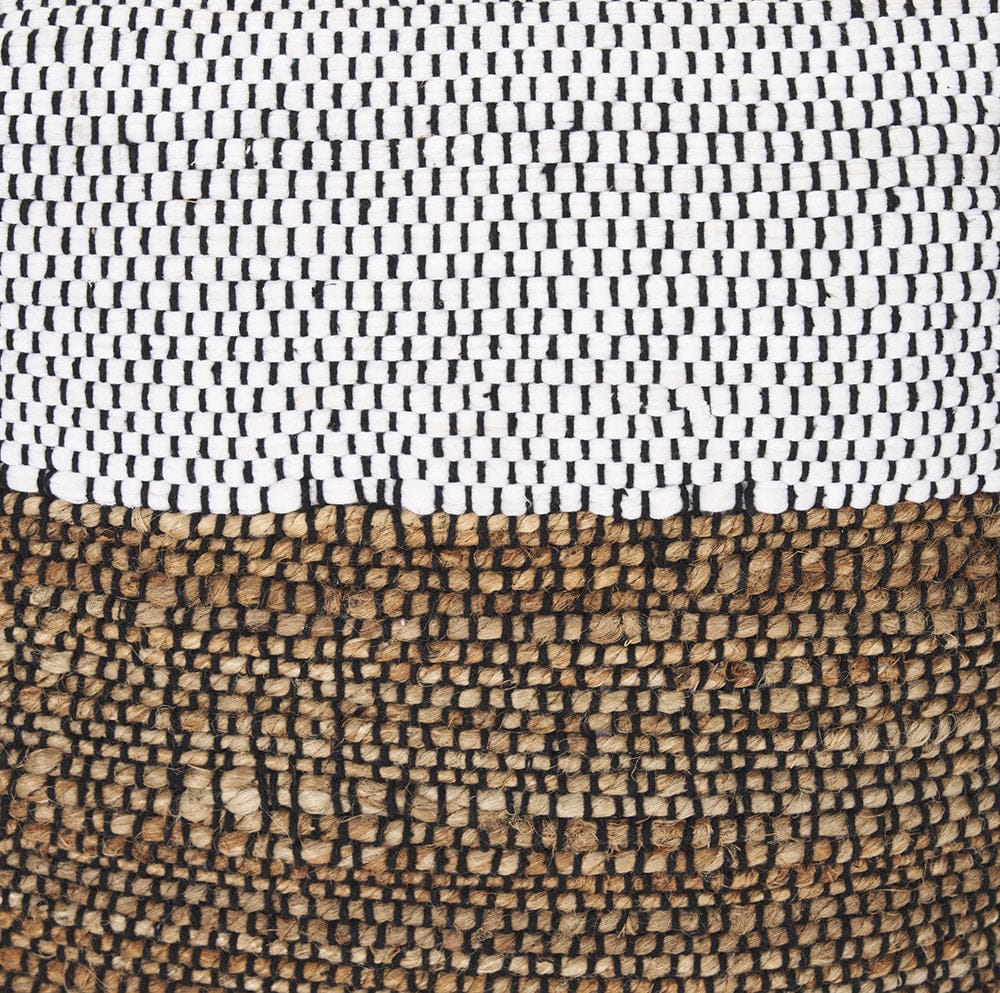 Mercana - Samiya Jute w/ White Cotton Pouf - 70760_CLOSEOUT view 6