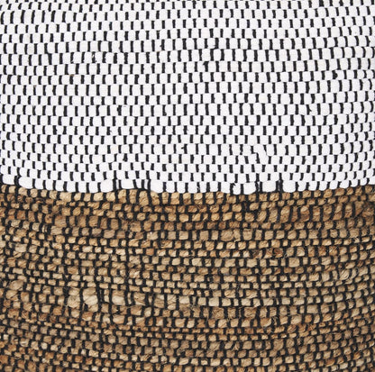 Mercana - Samiya Jute w/ White Cotton Pouf - 70760_CLOSEOUT view 6