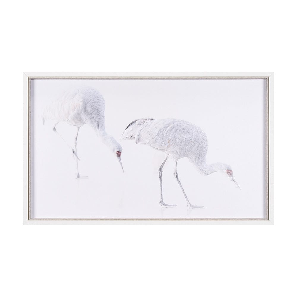 Mercana - Sandhill Crane I by Chad Mckay a Hand Embelished Textured Framed Art Print - 15416 view 1