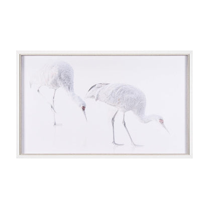 Mercana - Sandhill Crane I by Chad Mckay a Hand Embelished Textured Framed Art Print - 15416 view 1