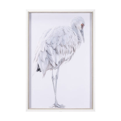 Mercana - Sandhill Crane II by Chad Mckay a Hand Embelished Textured Framed Art Print - 15417 view 1