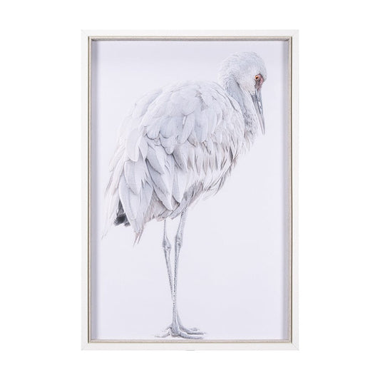 Mercana - Sandhill Crane II by Chad Mckay a Hand Embelished Textured Framed Art Print - 15417 view 1