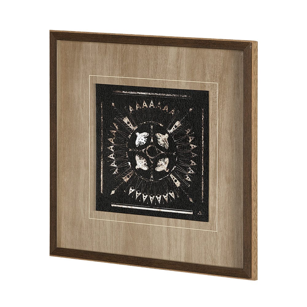 Mercana - Sandpainting-Ink I by Mercana Studio a Hand Embellished Textured Framed Art Print Matted under Glass - 13487 view 2