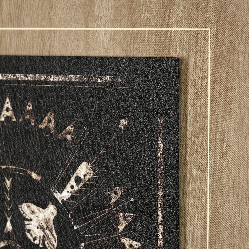 Mercana - Sandpainting-Ink I by Mercana Studio a Hand Embellished Textured Framed Art Print Matted under Glass - 13487 view 6