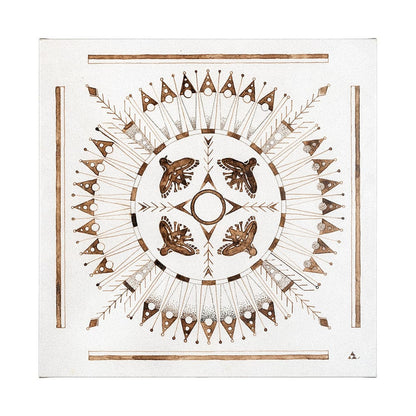 Mercana - Sandpainting-Watercolor I by Chad Mackay a Hand Embellished Textured Canvas - 101780-L view 1
