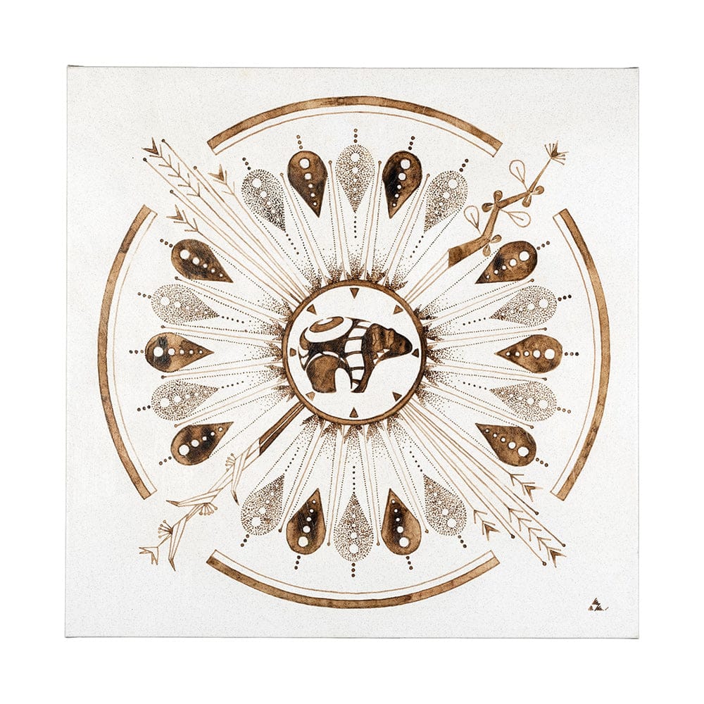 Mercana - Sandpainting-Watercolor II by Chad Mackay a Hand Embellished Textured Canvas - 101781-L view 1