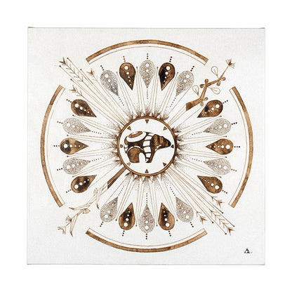 Mercana - Sandpainting-Watercolor II by Chad Mackay a Hand Embellished Textured Canvas - 101781-L view 1