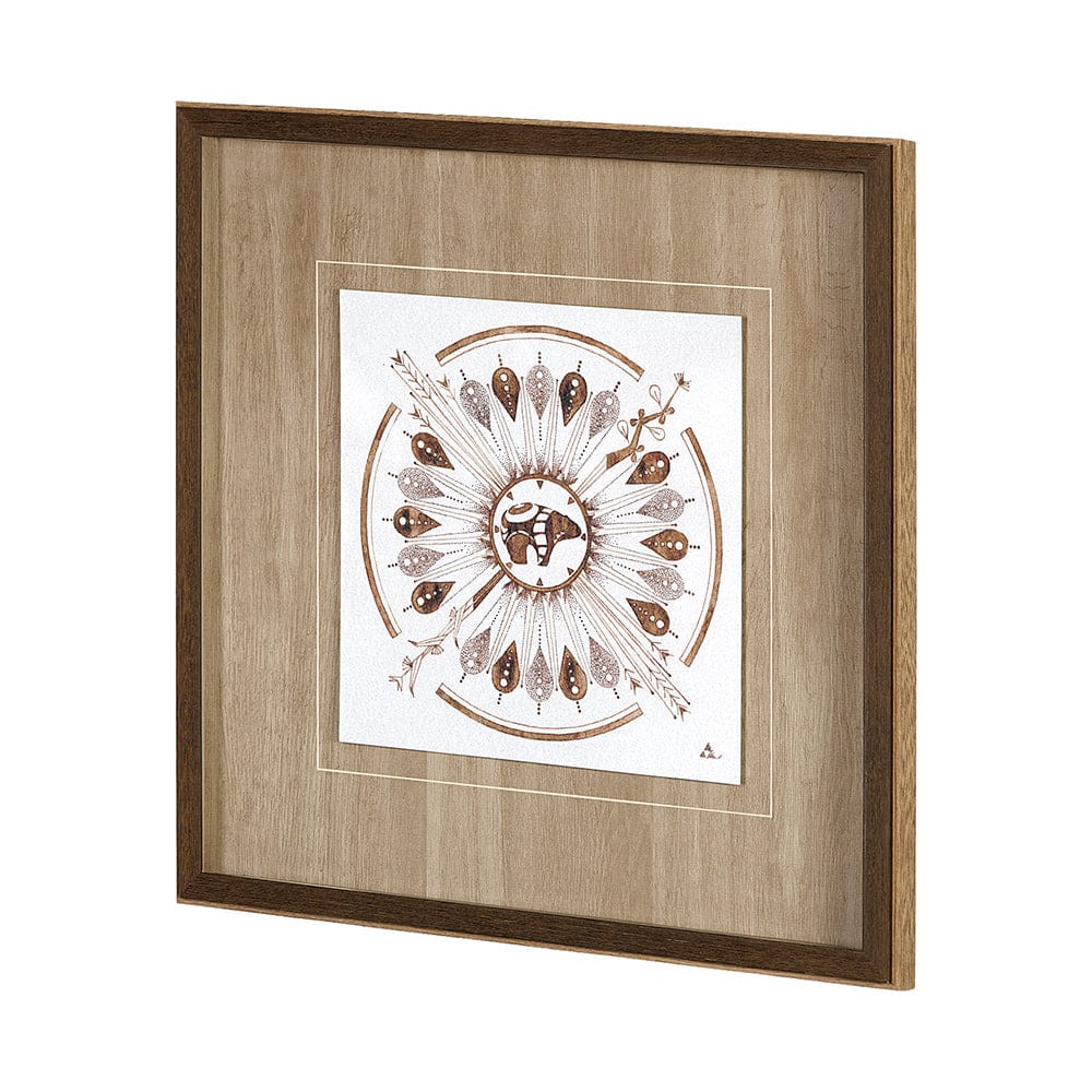 Mercana - Sandpainting-Watercolor II by Mercana Studio Hand Embellished Framed Art Print Matted under Glass - 13490 view 2