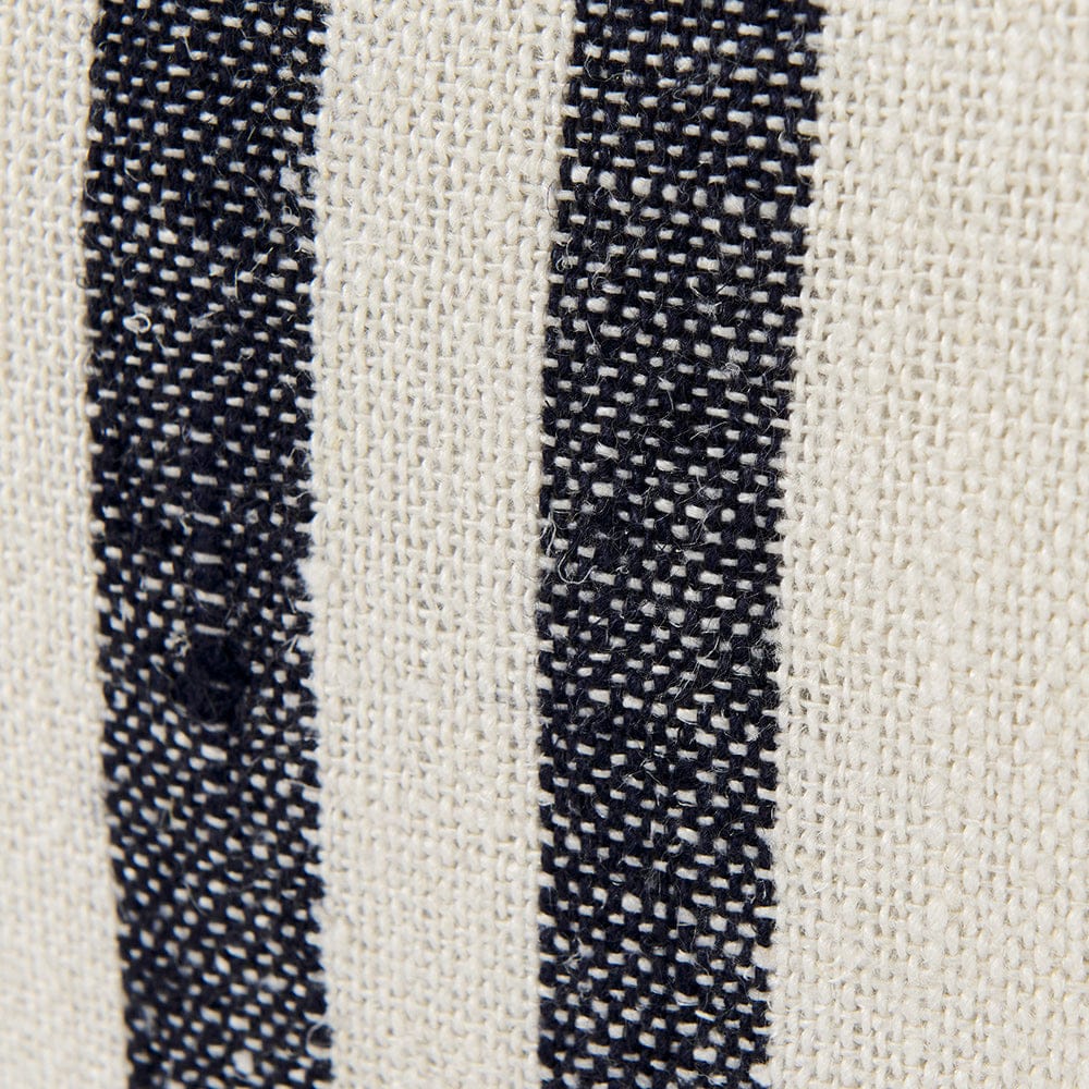 Mercana - Sandra 18 x 18 Beige With Blue Stripes Decorative Pillow Cover - 68870_CLOSEOUT view 7