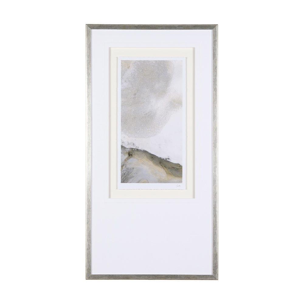 Mercana - Sandy Waves I by Mercana Studio a Hand Embellished Textured Framed Art Print Matted under Glass - 14863 view 1