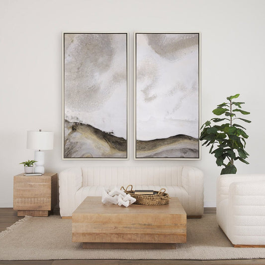 Mercana - Sandy Waves I by Mercana Studio a Hand Embellished Textured Framed Canvas - 102572-FL view 2