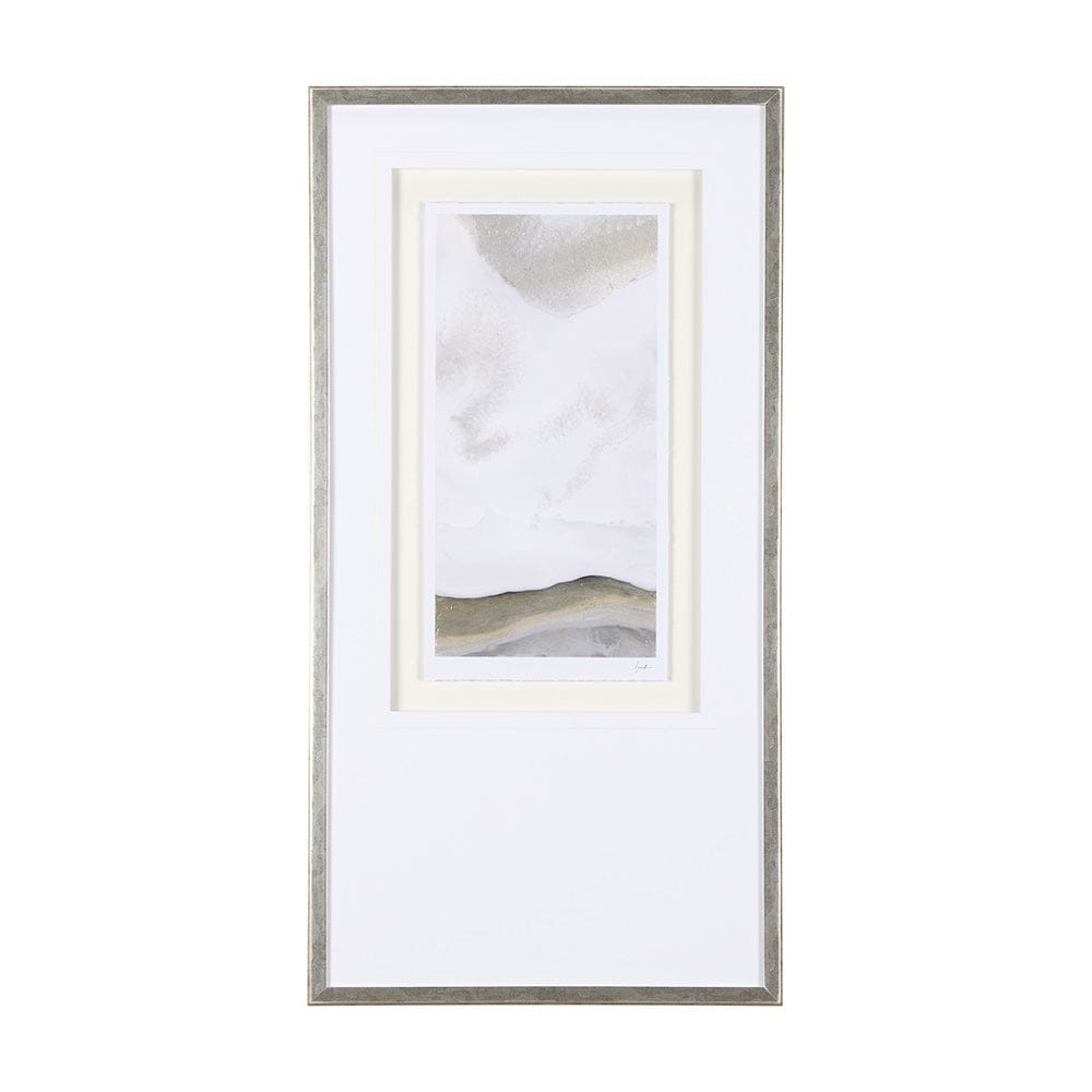 Mercana - Sandy Waves II by Mercana Studio a Hand Embellished Textured Framed Art Print Matted under Glass - 14864 view 1