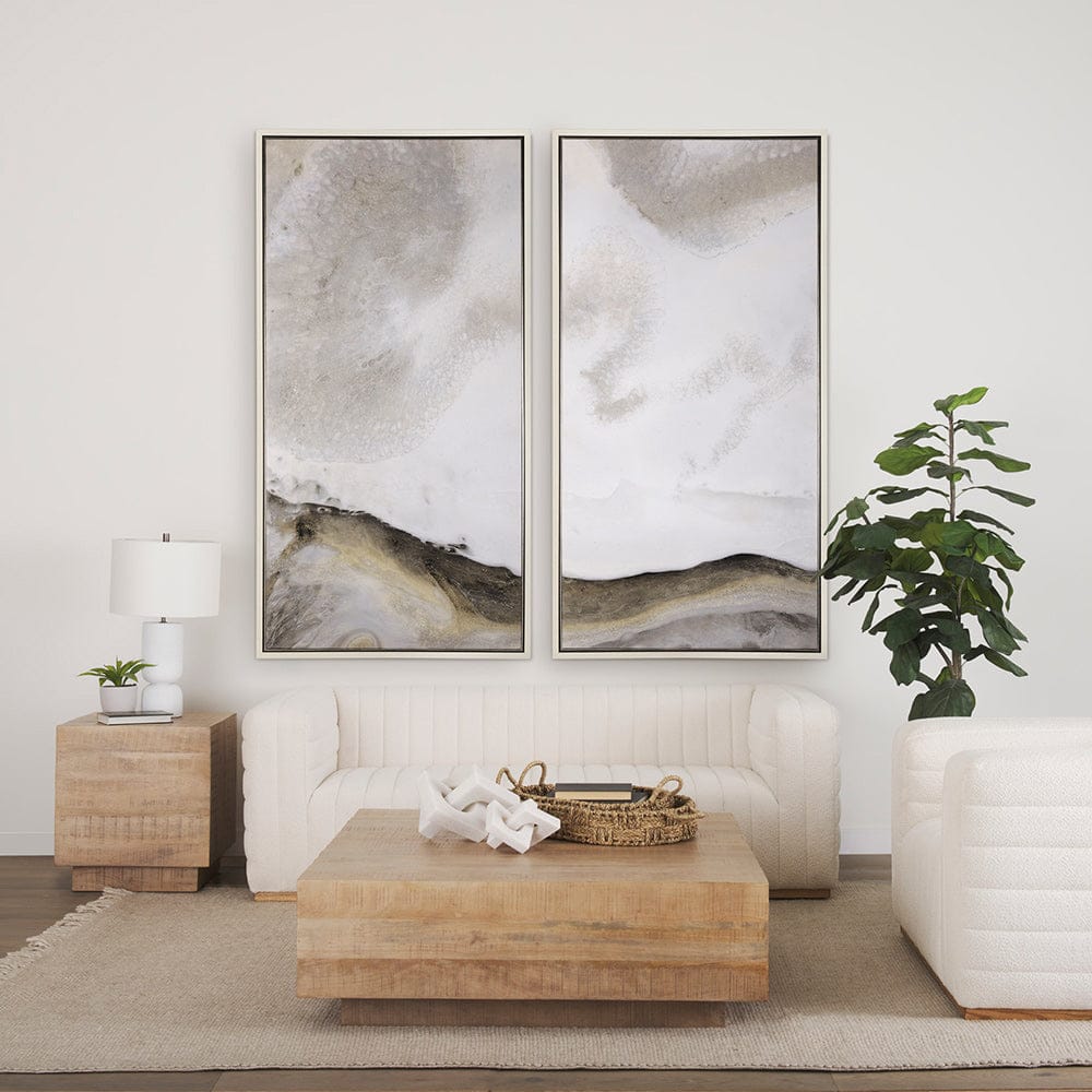 Mercana - Sandy Waves II by Mercana Studio a Hand Embellished Textured Framed Canvas - 102573-FL view 2