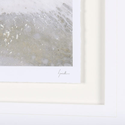 Mercana - Sandy Waves III by Mercana Studio a Hand Embellished Textured Framed Art Print Matted under Glass - 14865 view 6