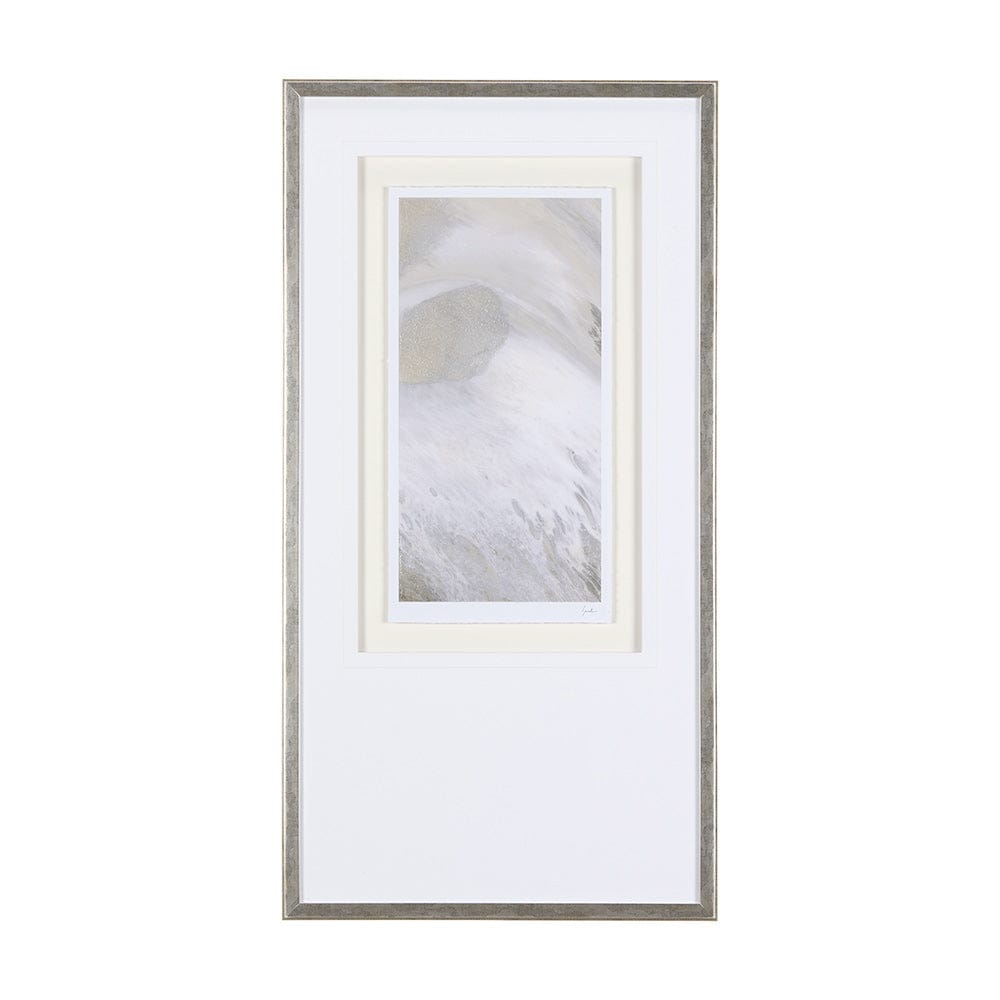 Mercana - Sandy Waves IV by Mercana Studio a Hand Embellished Textured Framed Art Print Matted under Glass - 14866 view 1