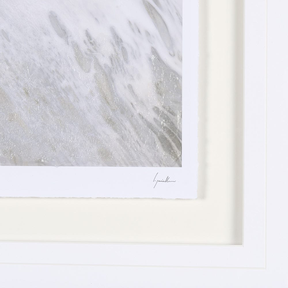 Mercana - Sandy Waves IV by Mercana Studio a Hand Embellished Textured Framed Art Print Matted under Glass - 14866 view 6