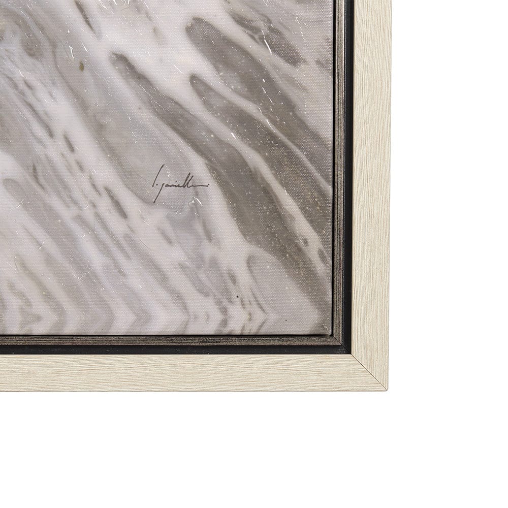 Mercana - Sandy Waves IV by Mercana Studio a Hand Embellished Textured Framed Canvas - 102575-FL view 3