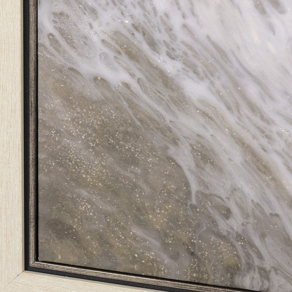 Mercana - Sandy Waves IV by Mercana Studio a Hand Embellished Textured Framed Canvas - 102575-FL view 5