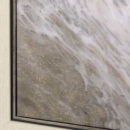 Mercana - Sandy Waves IV by Mercana Studio a Hand Embellished Textured Framed Canvas - 102575-FL view 5