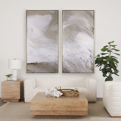 Mercana - Sandy Waves IV by Mercana Studio a Hand Embellished Textured Framed Canvas - 102575-FL view 8