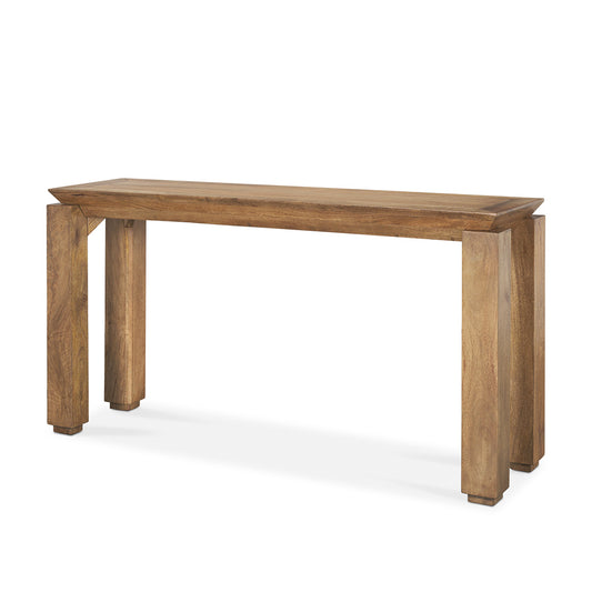 Mercana - Sapphira Brown Wood Tapered Top Console Table - 70775-AB view 1